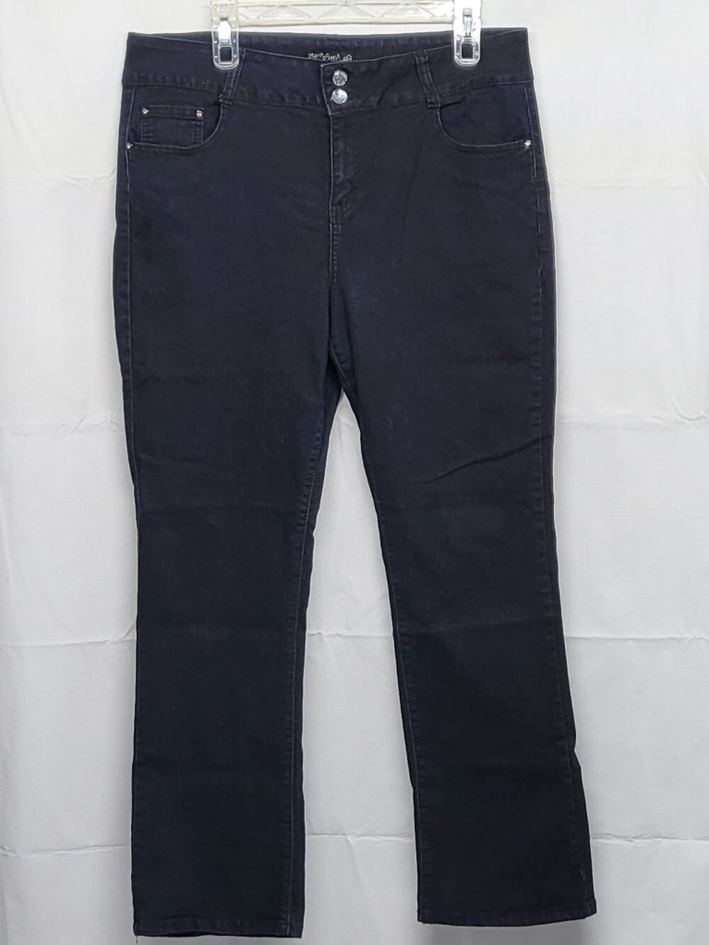 QQMY Jeans Womens 21/22 Stretch Bootcut High Rise Rhinestone Embellished 37X30